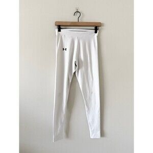 Under Armour Coldgear Compression Leggings in White Size M